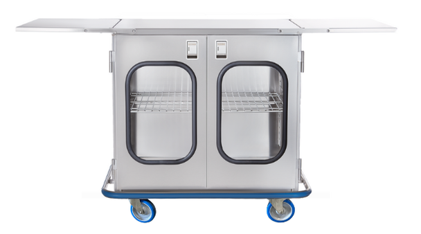 Blickman Multipurpose Case Cart – 42 in W x 40 1/2 in H x 29 in D – Fully Welded Stainless Steel – Steel Build