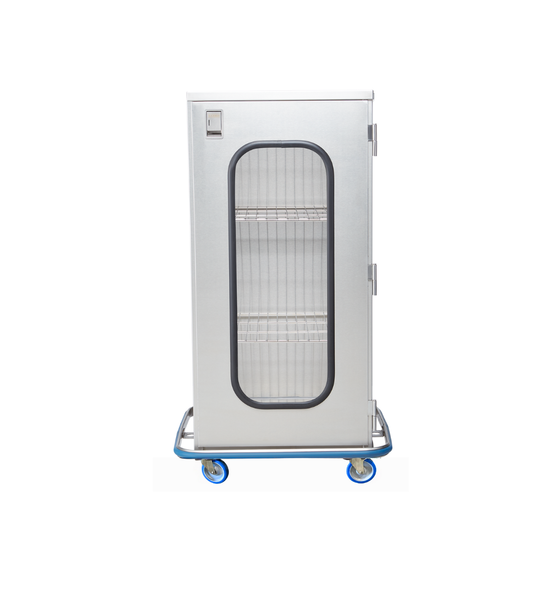 Blickman Space Saver Case Cart – 29 5/8 in W x 55 1/2 in H x 29 in D – Enclosed Case Cart Design – Steel Build