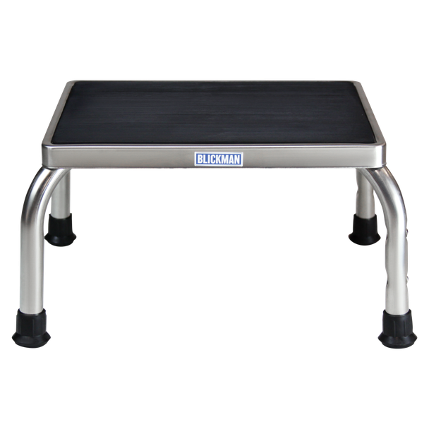 Blickman Stainless Steel Foot Stool – Stainless Steel Construction – Stable Step Platform – Steel Build