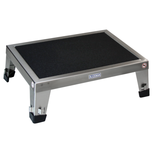 Blickman EZ Stacking Foot Stool – Stainless Steel Construction – for Exam and Operating Rooms – Steel Build