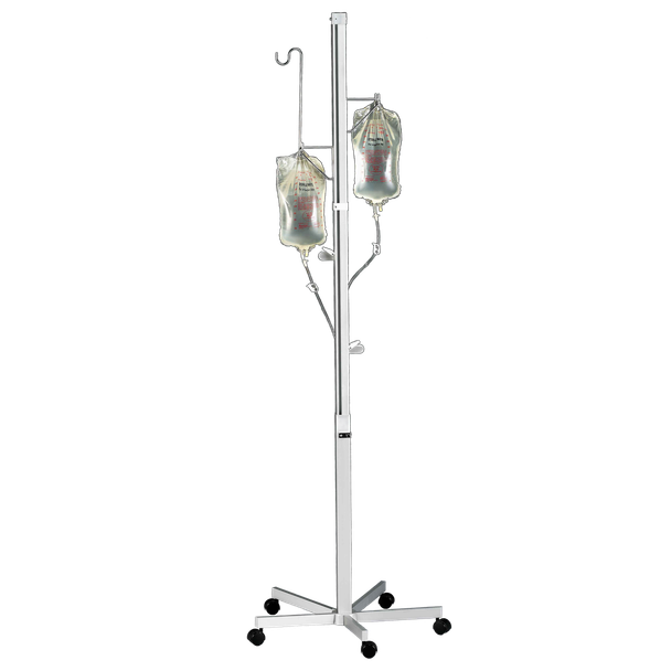 Blickman Irrigation Tower – Height Adjustable – Swivel Caster Base – for Hospital and Clinic Use – Steel Build