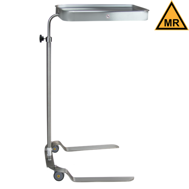 Blickman MR Mayo Stand – Height Adjustable Tray – for Operating Room Use – with Swivel Casters – Steel Build