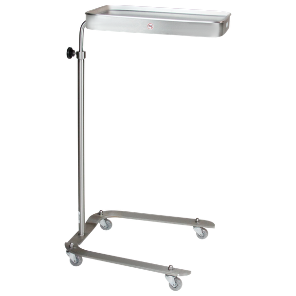Blickman Newark Mayo Stand – Height Adjustable Tray – Stainless Steel Construction – for Operating Room Use