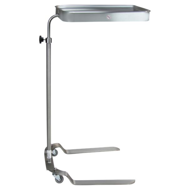 Blickman Newark Mayo Stand – Height Adjustable Tray – Stainless Steel Construction – for Operating Room Use