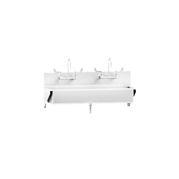 Blickman Windsor Scrub Sink (Double Station) – Stainless Steel Construction – for Surgical Scrub Areas