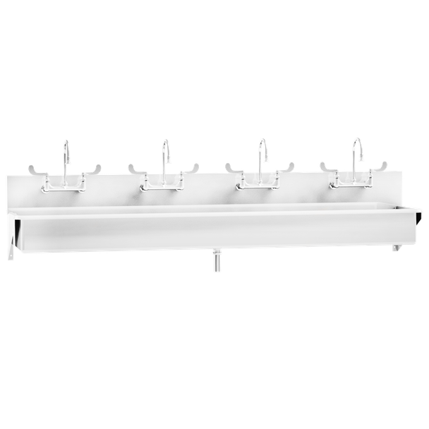 Blickman Windsor Scrub Sink (Four Station) – Stainless Steel Construction – for Surgical Scrub Areas