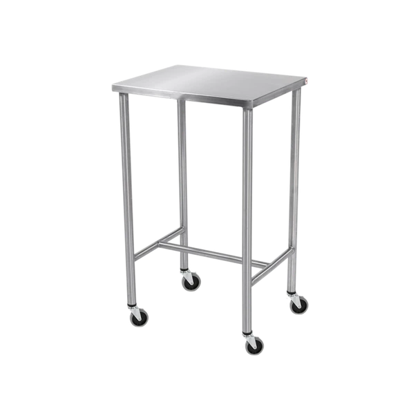 Blickman Sawyer Instrument Table – 30 in W x 34 in H x 16 in D – Stainless Steel Construction – Steel Build