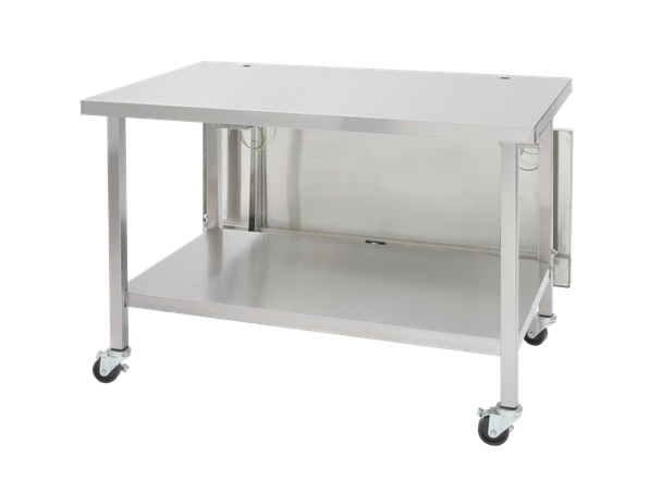Blickman Medical Back Table – 48 inL x 30 in D – Stainless Steel Construction – Lower Shelf and H-Brace