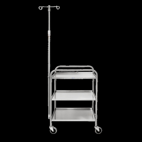 Blickman MR Medium Duty Utility Cart – 27 1/2 in W x 40 in H – with Swivel Casters – Easy-Access Shelves