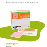 Smith & Nephew ALLEVYN Tracheostomy Foam Dressing – Single Configuration – Size 3½" x 3½" – OEM Supply