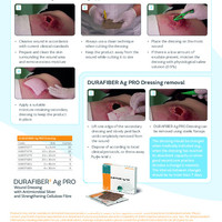 Smith & Nephew DURAFIBER Ag PRO Antimicrobial Gelling Dressing – 6 Configurations – Sold as 10/bx, 26 bx/cs