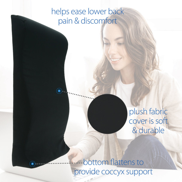 Core Products Hibak Rest Lumbar Support Cushion – Single Configuration – 22" x 14" – OEM Supply