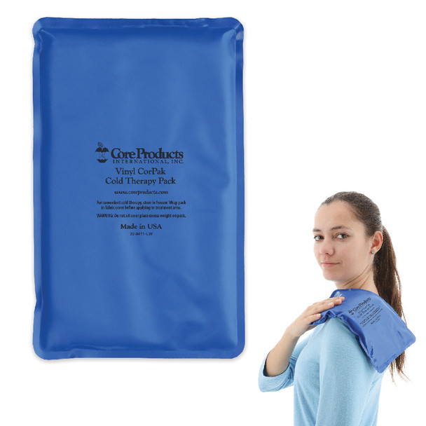 Core Products Vinyl CorPak Intense Cold Pack Hot and Therapy – 4 Configurations – Sizes Medium to Large