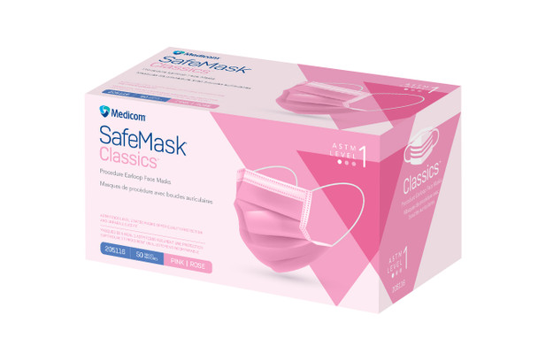 Medicom SafeMask Classics Procedure Earloop Face Masks – 11 Configurations – ASTM Levels 1, 2 and 3