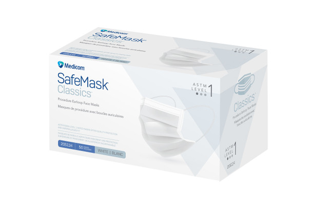 Medicom SafeMask Classics Procedure Earloop Face Masks – 11 Configurations – ASTM Levels 1, 2 and 3