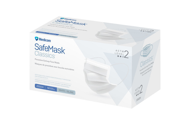 Medicom SafeMask Classics Procedure Earloop Face Masks – 11 Configurations – ASTM Levels 1, 2 and 3