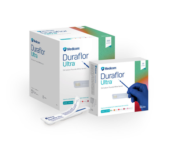 Medicom Duraflor Ultra White Sodium Fluoride Varnish – 8 Configurations – Sold as 200/cs – OEM Supply