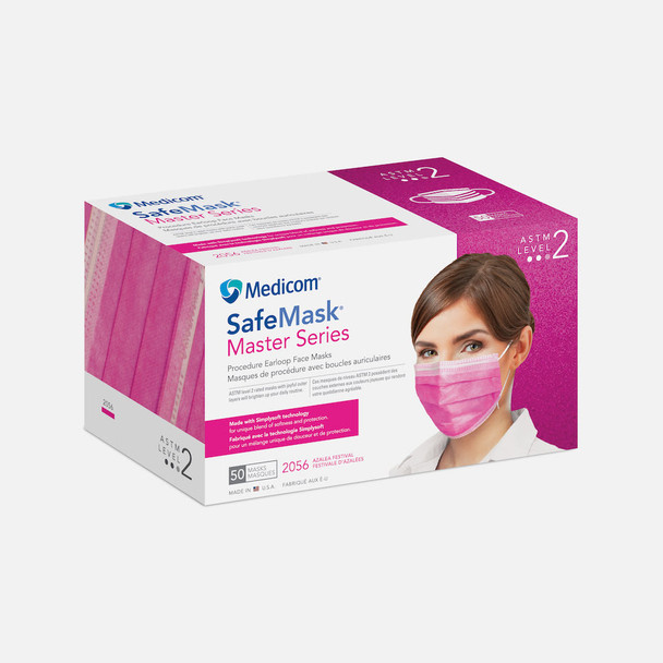 Medicom SafeMask Master Series Procedure Earloop Face Masks – 3 Configurations – ASTM Levels 1, 2 and 3