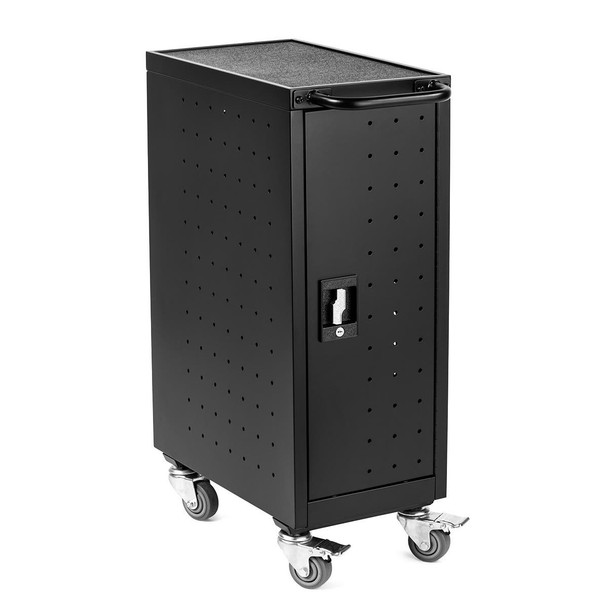 Luxor Secure Mobile 16-Device Chromebook and Tablet Charging Cart 12.125x20.25x34 in Rolling Casters