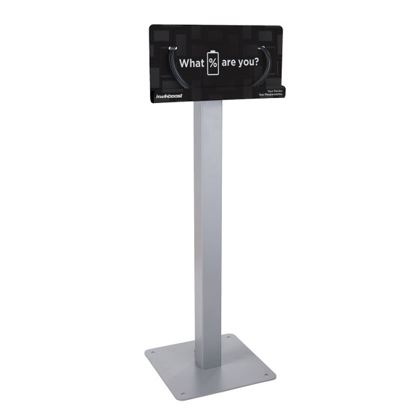 Luxor KwikBoost Standard Floor Stand Charging Stations for 8 devices Designed for Daily Facility Use