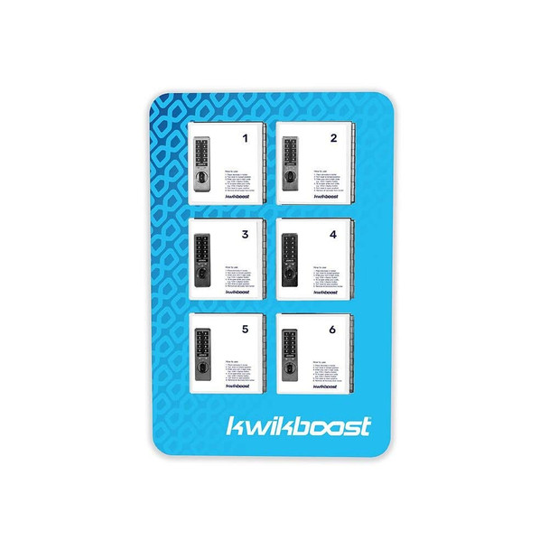 Luxor KwikBoost Custom Branded Phone Charging Lockers for 6 devices Aluminum Build Commercial Grade Build