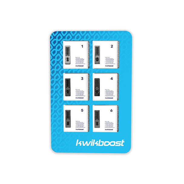 Luxor KwikBoost Custom Branded Phone Charging Lockers for 6 devices Aluminum Build Commercial Grade Build
