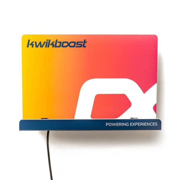 Luxor KwikBoost Deluxe Courtesy Charging Station, Wall Mounted with Custom Graphics for 8 devices