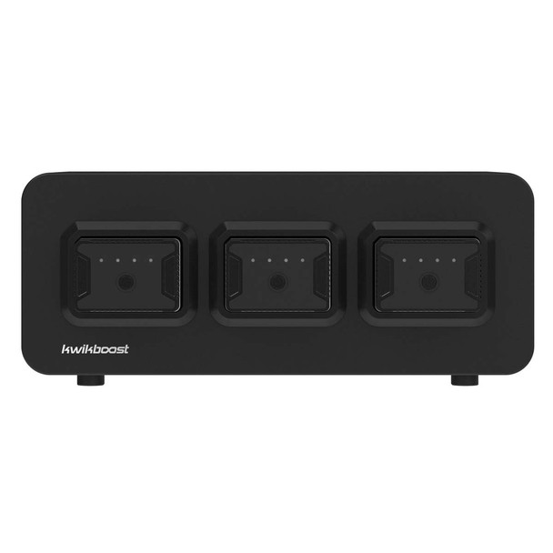 Luxor 3-Bay Battery Charger - KwikBoost EdgePower Designed for Daily Facility Use Commercial Grade Build