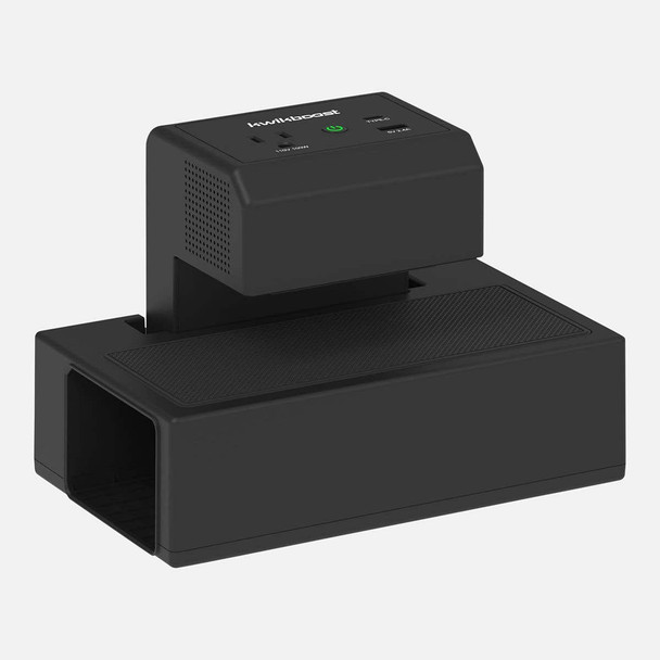 Luxor Clamp-On Desktop Charging Station - KwikBoost EdgePower for 3 devices with AC Outlets
