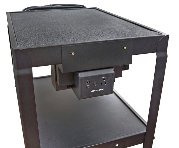Luxor KwikBoost EdgePower Metal AV Cart Attachment Bracket Steel Build Designed for Daily Facility Use