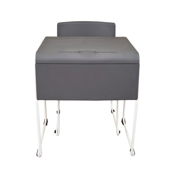 Luxor Lightweight Stackable Student Standing Desk and Chair 27x22x28 in Designed for Daily Facility Use