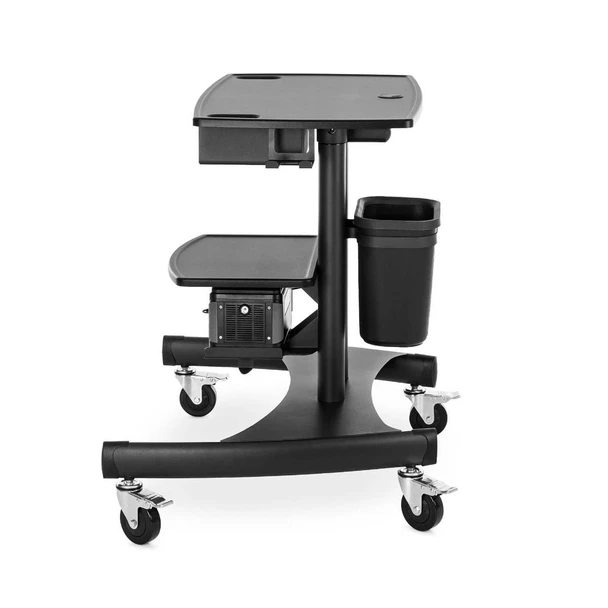Luxor Mobile Battery-Powered Workstation 110 lbs. Capacity Steel Build Locking Design with Locking Security