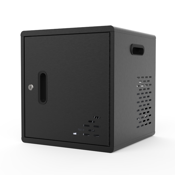 Luxor Secure Mobile/Freestanding Charging Locker 15x15x16.75 in for 10 devices Powder-Coated Steel Build