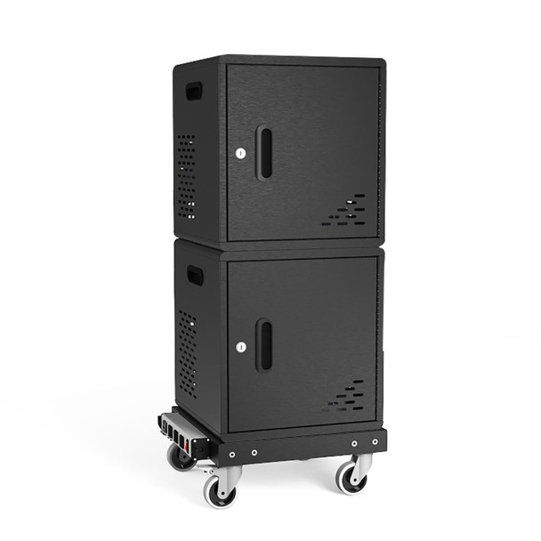 Luxor Secure Mobile/Freestanding Charging Locker 15x15x16.75 in for 10 devices Powder-Coated Steel Build