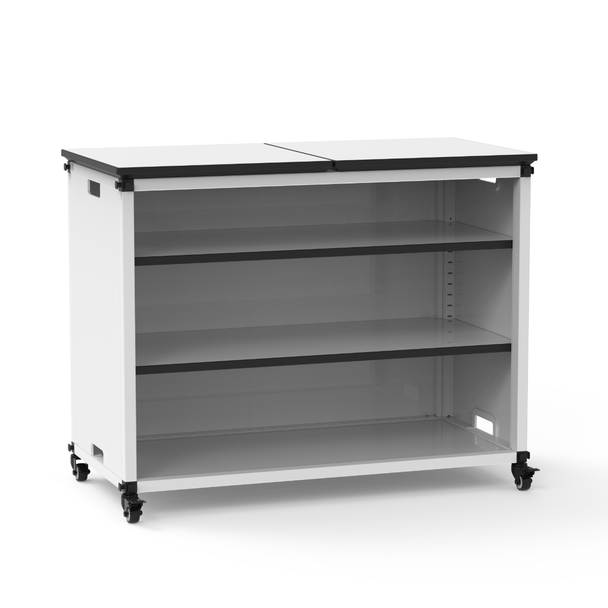 Luxor Modular Classroom Bookshelf / Teacher Storage Cabinet 18.25x18.25x29 in Powder-Coated Steel Build