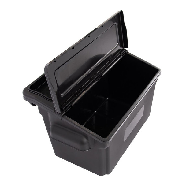 Luxor Outrigger Utility Cart Bin 2-Pack Designed for Daily Facility Use Commercial Grade Build