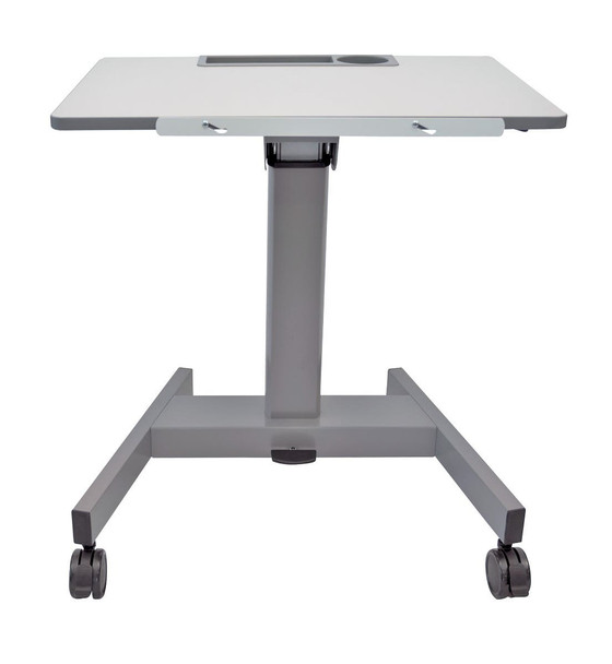 Luxor Mobile Height Adjustable Tilting Student Standing Desk With Cup and Pencil Holder, 27.5" W x 21.5" D x