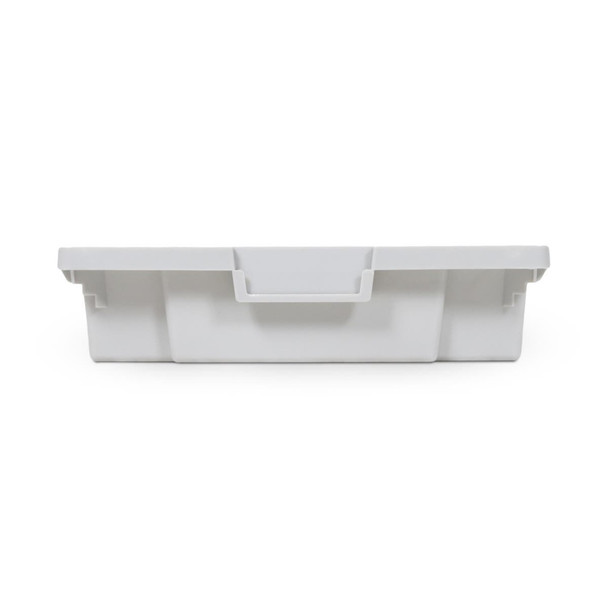 Luxor Stackable Storage Bins (8 Small) 12.25x16.75x3 in Designed for Daily Facility Use Commercial Grade Build