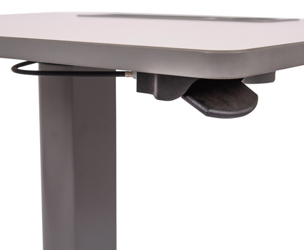 Luxor Mobile Height Adjustable Student Standing Desk With Cup and Pencil Holder, 27.5" W x 19.5" D x 29" -