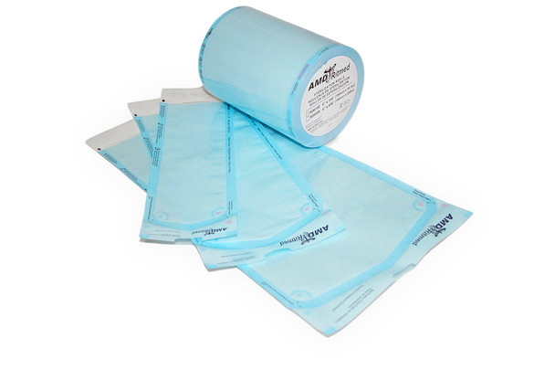 AMD Ritmed Self-Sealing Sterilization Pouches – 2 Configurations – Sizes 3 1/2 x 9 in to 5 1/4 x 10 in