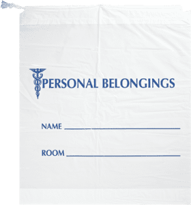 ASP Global Patient Belongings Bag with 5 Size and Pack Options for Hospitals, Clinics and Care Teams