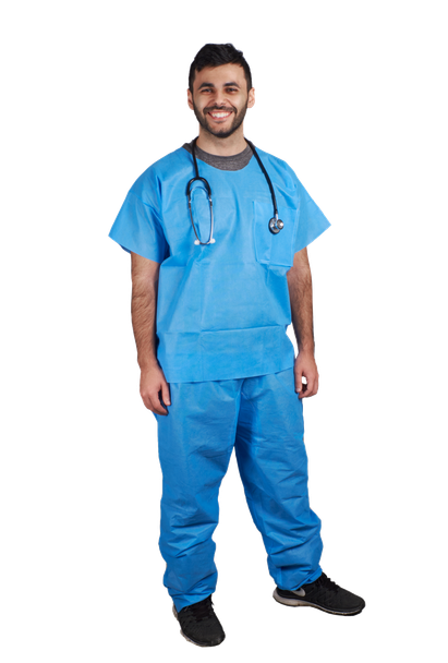 ASP Global Disposable Unisex Scrubs with 45 Size and Pack Options for Hospitals and Clinics