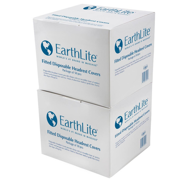 Earthlite Fitted Disposable FacePillow Covers - Single-Use Fitted Face Cradle Covers, Pack of Fifty