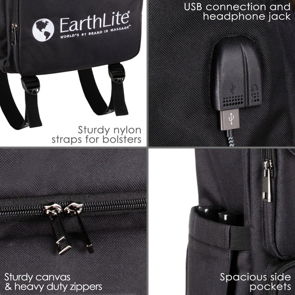 Earthlite LMT GO-PACK Therapist Travel Bag - Professional-Grade Travel Bag for Mobile Massage Therapists