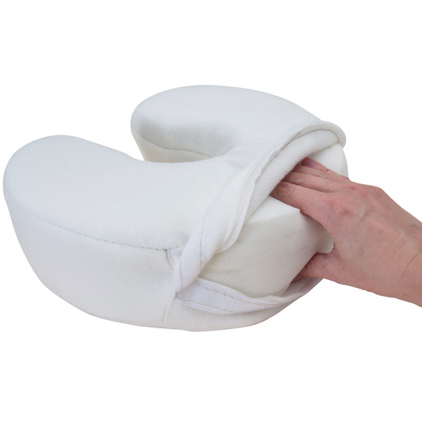 Earthlite Memory Foam Face Cradle Cushion - Viscoelastic Memory Foam Headrest Cushion with Washable Cover