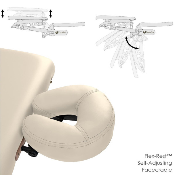 Earthlite Avalon XD Portable Massage Table Package - Tilt Top Package with Face Cradle and Carry Case