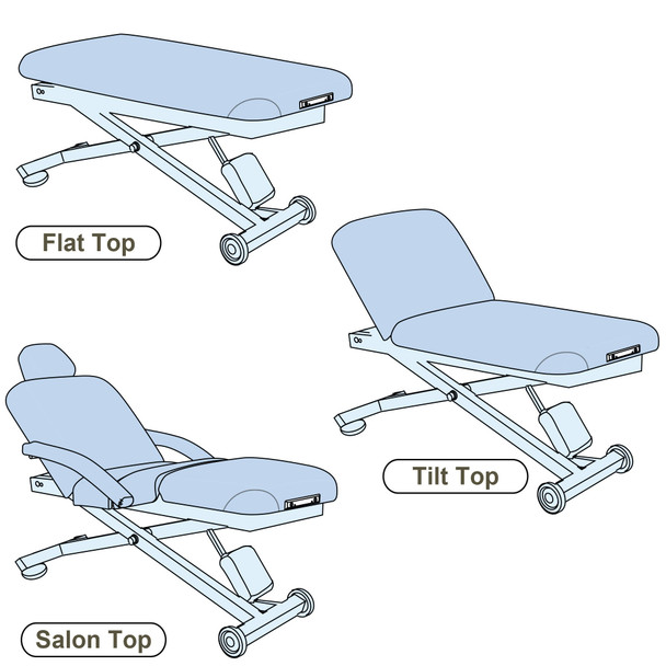 Earthlite Ellora Electric Lift Massage Table - ADA-Friendly Electric Lift Table in Five Top Styles