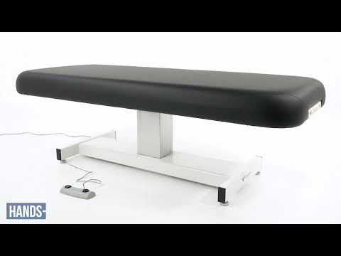 Earthlite Everest Pedestal Electric Lift Table - Single-Pedestal Spa Lift Table in Five Top Styles