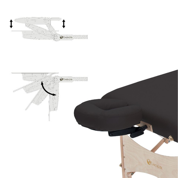 Earthlite Harmony DX Portable Massage Table Package - Eco-Friendly Maple Table Package in Four Colors