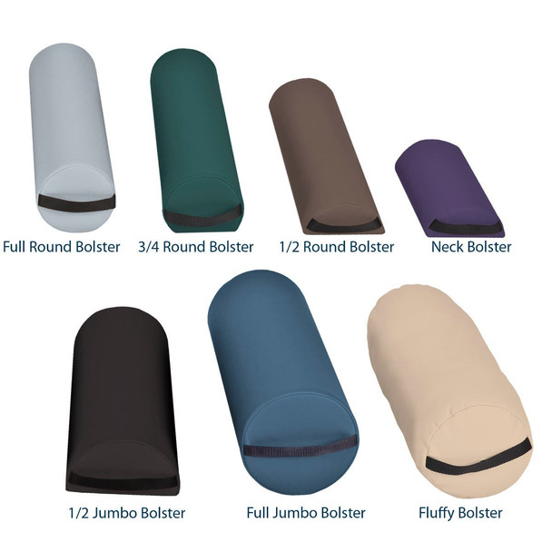 Earthlite Jumbo Round Bolster - Oversized Round Positioning Bolster with Zippered Comfort-Flex Upholstery